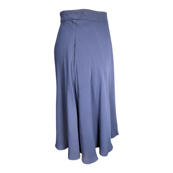 Gal Meets Glam Collection Navy Midi Skirt Women Size 4 Double Lined with Pockets - Picture 3 of 12
